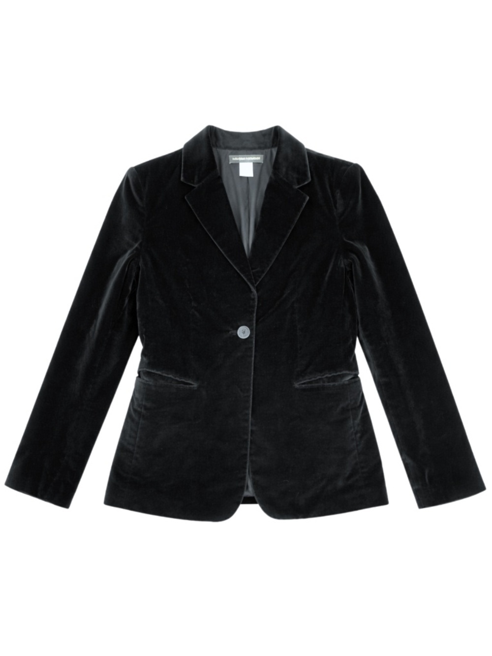 Banana Republic Black Velvet Blazer Size 10 Tailored Classic